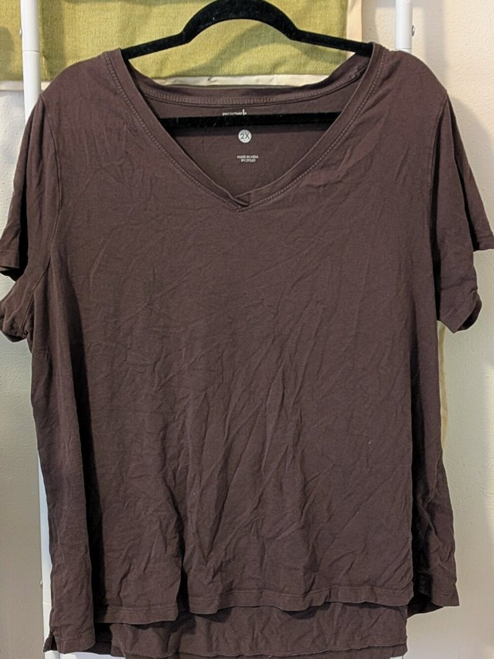 Brown oversized Tshirt Indigo, size 2X